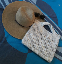 Load image into Gallery viewer, Neutral Crochet Tote Bag