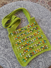 Load image into Gallery viewer, Beaded Crochet Tote Bag