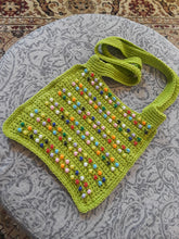 Load image into Gallery viewer, Beaded Crochet Tote Bag