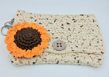 Load image into Gallery viewer, Flower Keychain - Brown & Orange