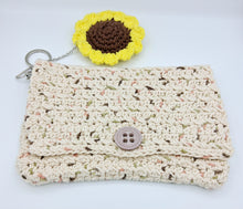 Load image into Gallery viewer, Flower Keychain - Brown & Yellow