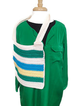 Load image into Gallery viewer, Summer Stripe Crochet Tote Bag