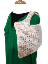 Load image into Gallery viewer, Neutral Crochet Tote Bag