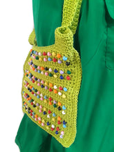 Load image into Gallery viewer, Beaded Crochet Tote Bag