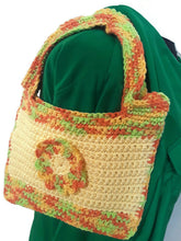 Load image into Gallery viewer, Yellow & Multi-Color Crochet Tote Bag