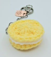 Load image into Gallery viewer, Lemon Yellow Cookie Keychain
