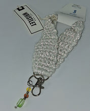 Load image into Gallery viewer, White Glow In The Dark Key Fob Wristlet