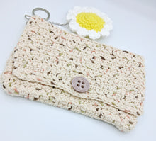 Load image into Gallery viewer, Flower Keychain - Yellow & White