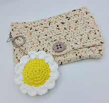 Load image into Gallery viewer, Flower Keychain - Yellow & White