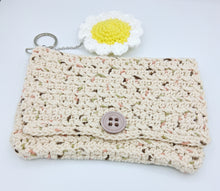 Load image into Gallery viewer, Flower Keychain - Yellow & White