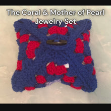 Load and play video in Gallery viewer, Coral Bead & Mother of Pearl Jewelry Gift Set