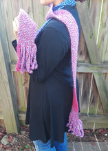 Load image into Gallery viewer, Berry Color Block Skinnee Scarf