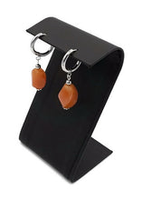 Load image into Gallery viewer, Apricot Color Quartzite Huggie Earrings
