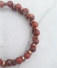 Load image into Gallery viewer, Brecciated Jasper Memory Wire Wrap Bracelet