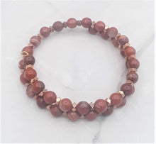 Load image into Gallery viewer, Brecciated Jasper Memory Wire Wrap Bracelet