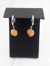 Load image into Gallery viewer, Butterscotch Color Quartzite Huggie Earrings