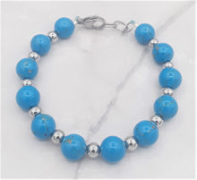 Load image into Gallery viewer, Turquoise Color Calcite Bead Bracelet