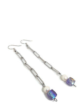 Load image into Gallery viewer, Dina Amethyst Earrings - Extra Long
