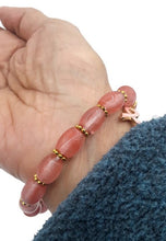 Load image into Gallery viewer, Barrel Shape Glass Bead Stretch Bracelet