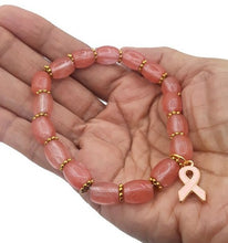 Load image into Gallery viewer, Barrel Shape Glass Bead Stretch Bracelet