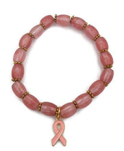 Load image into Gallery viewer, Barrel Shape Glass Bead Stretch Bracelet