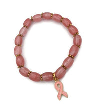 Load image into Gallery viewer, Barrel Shape Glass Bead Stretch Bracelet