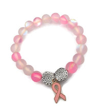 Load image into Gallery viewer, Mermaid Glass Bead Stretch Bracelet