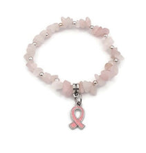 Load image into Gallery viewer, Rose Quartz Nugget Bead Stretch Bracelet