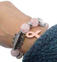 Load image into Gallery viewer, Rose Quartz Stretch Bracelet