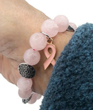 Load image into Gallery viewer, Rose Quartz Stretch Bracelet