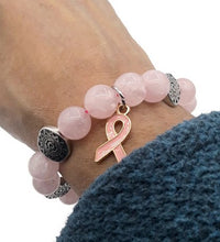 Load image into Gallery viewer, Rose Quartz Stretch Bracelet