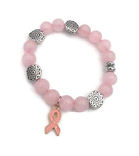 Load image into Gallery viewer, Rose Quartz Stretch Bracelet