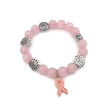Load image into Gallery viewer, Rose Quartz Stretch Bracelet