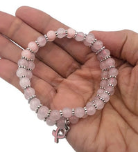 Load image into Gallery viewer, Rose Quartz Double Strand Stretch Bracelet