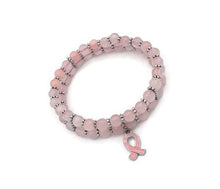 Load image into Gallery viewer, Rose Quartz Double Strand Stretch Bracelet