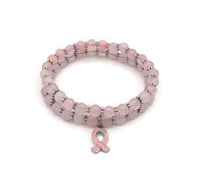 Load image into Gallery viewer, Rose Quartz Double Strand Stretch Bracelet