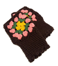 Load image into Gallery viewer, Garden Granny Square Fingerless Gloves