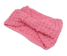 Load image into Gallery viewer, Pink Ripple Bow Head Warmer