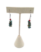 Load image into Gallery viewer, Southwest Style Turquoise & Red Coral Earrings