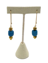 Load image into Gallery viewer, Turquoise Color Ceramic Bead Earrings