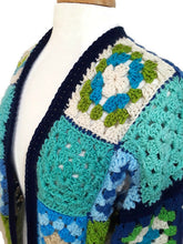 Load image into Gallery viewer, Granny Square Sweater Coat