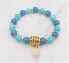 Load image into Gallery viewer, Howlite and Calcite Bead Bracelet