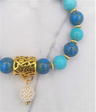 Load image into Gallery viewer, Howlite and Calcite Bead Bracelet