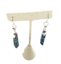 Load image into Gallery viewer, Mosaic Turquoise Bead Pendant Earrings