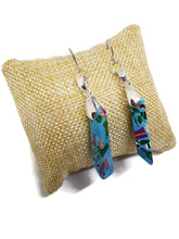 Load image into Gallery viewer, Mosaic Turquoise Bead Pendant Earrings