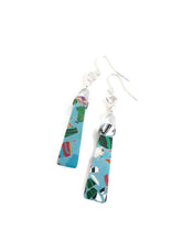Load image into Gallery viewer, Mosaic Turquoise Bead Pendant Earrings