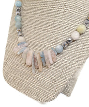 Load image into Gallery viewer, Multi-Color Beryl Gemstone Bead Statement Necklace