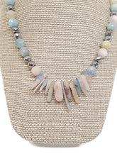 Load image into Gallery viewer, Multi-Color Beryl Gemstone Bead Statement Necklace