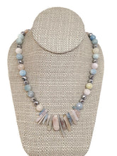 Load image into Gallery viewer, Multi-Color Beryl Gemstone Bead Statement Necklace