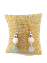 Load image into Gallery viewer, Multi-Color Faceted Beryl Bead Earrings with Stainless Steel Accent Beads